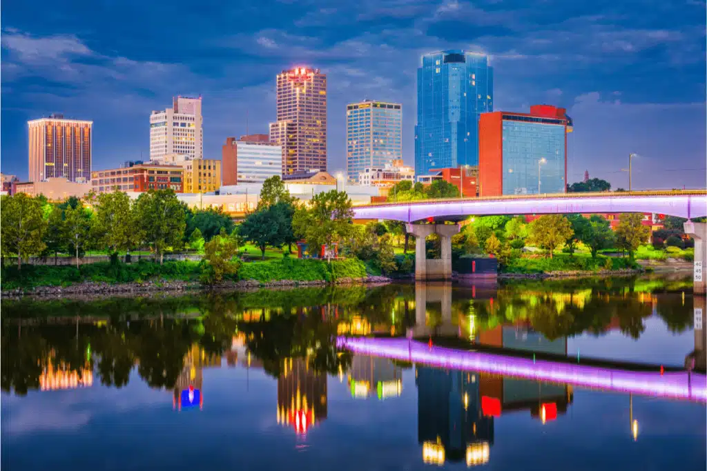 little rock arkansas usa skyline