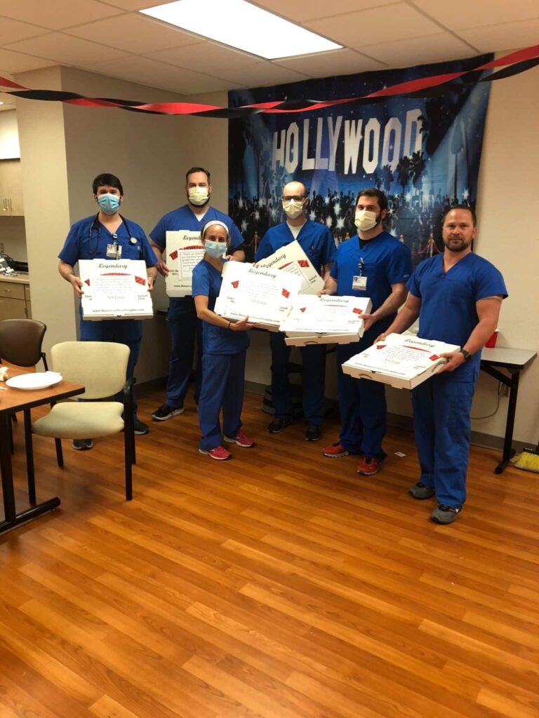 Medical Staff holding certificates