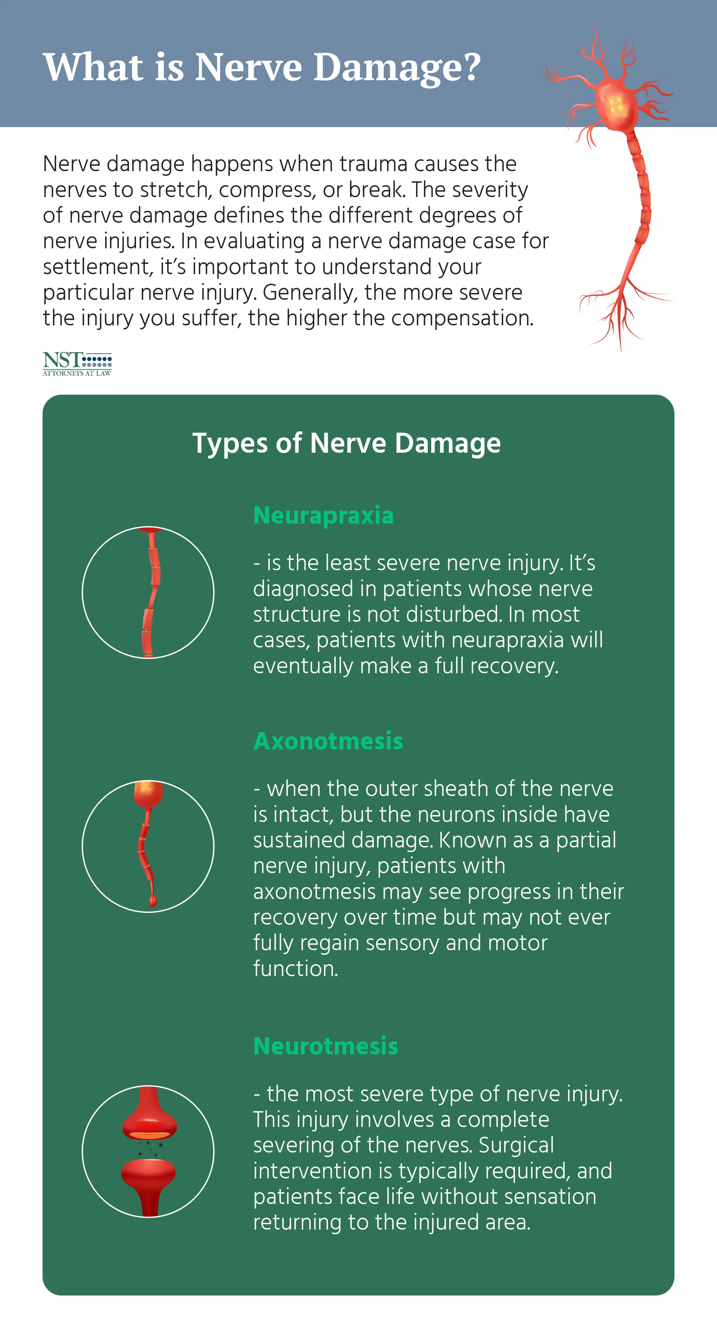 nerve damage infographic