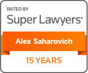 Super lawyers' 15 years batch for Alex Saharovich