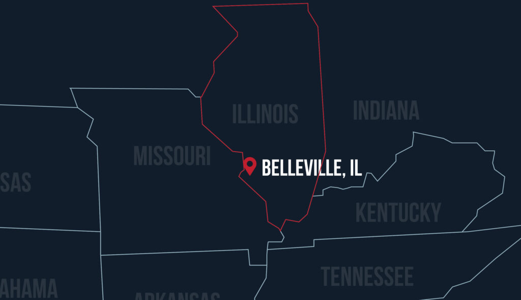 belleville il map location