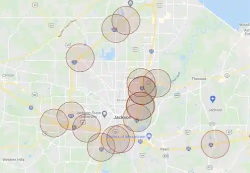 location intersection map