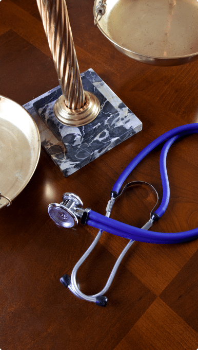 A stethoscope on a table