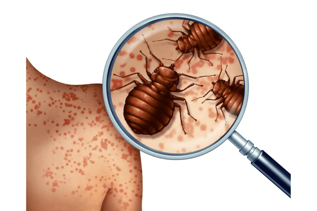 Bed bug bite diagram