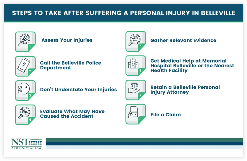 Steps to take after suffering a personal injury in Belleville