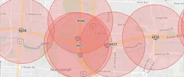 Memphis map showing congested and dangerous intersections