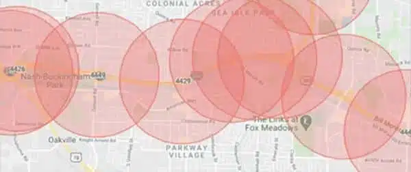 Memphis map showing congested and dangerous intersections