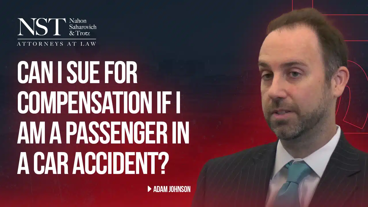 CAN ISUE FOR COMPENSATION IF I AM A PASSENGER IN CAR ACCIDENT